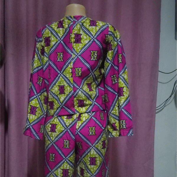 African Palazzo And Petite Coat Back