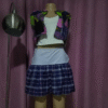 College Skirt And Petite Crop Jacket