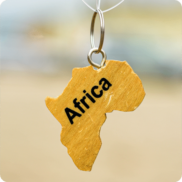 African Map Keyholder - Image 2