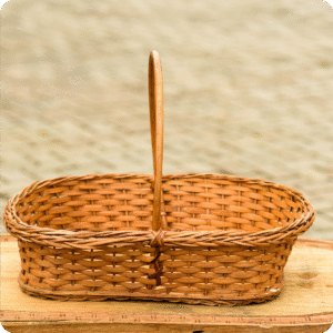 Dwakrom Cane Basket With Hand