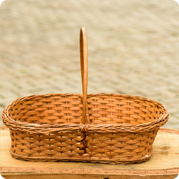 Dwakrom Cane Basket With Hand - Image 2