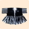 Premium Black And White Smock Main