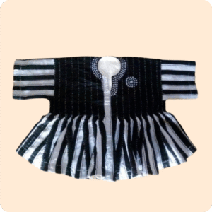 Premium Black And White Smock Main