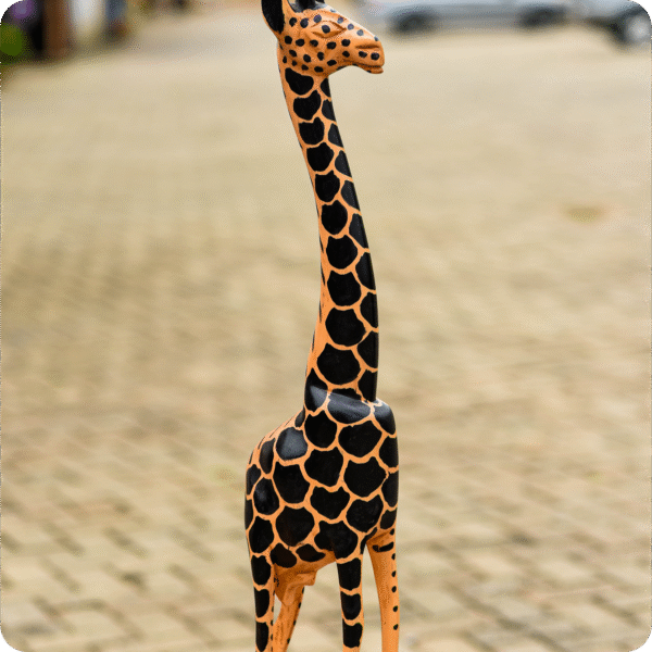 Premium Giraffe Carved Sculpture Biggest Main