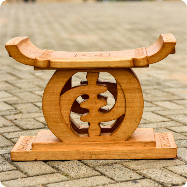 Premium Gye Nyame Stool - Image 2