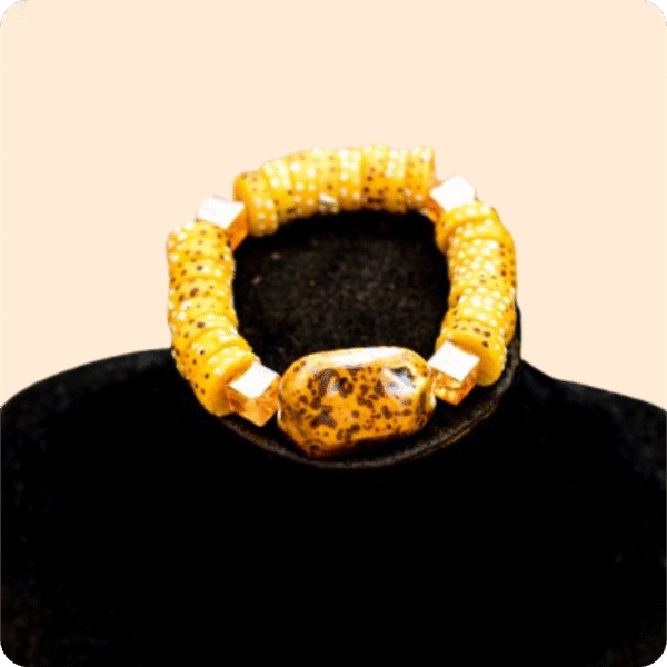 Yellow Beaded Bracelet Main
