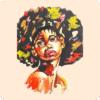 Akwaaba Face Painting Works 27 By 38 Inches