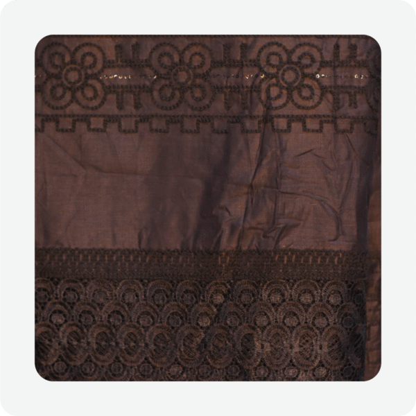 Black Design Batik  Fabric - Image 2