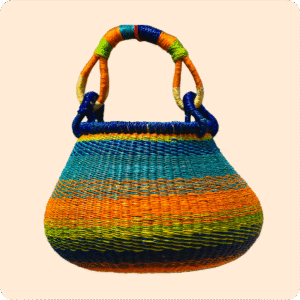 Bolga Multipurpose Pot Basket Small