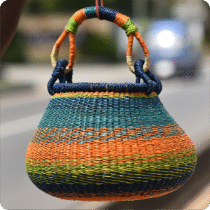 Bolga Multipurpose Pot Basket Small