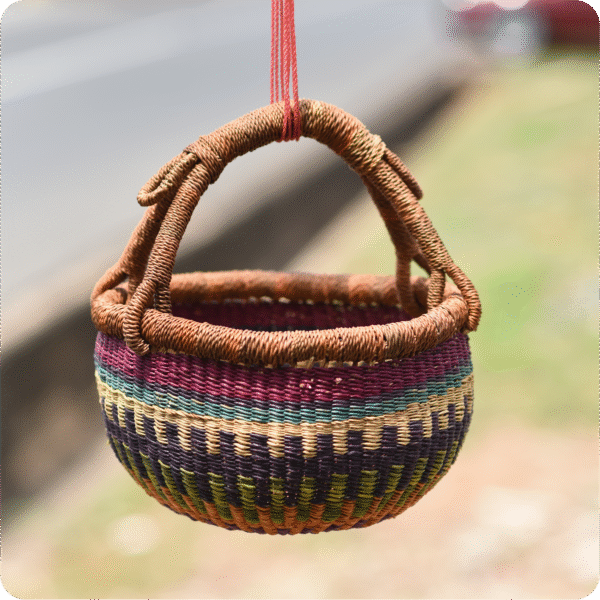 Bolga Multipurpose Round Basket - Image 2
