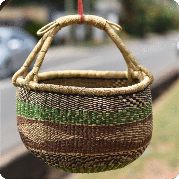 Bolga Round Basket - Image 2