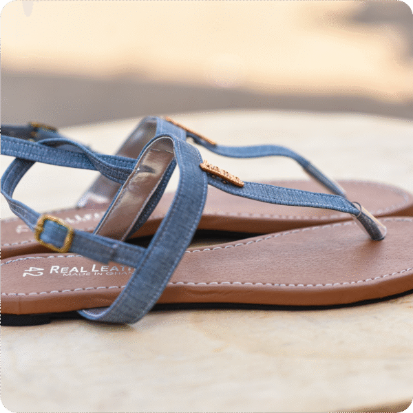 Premium Blue Jeans Sandals - Image 2