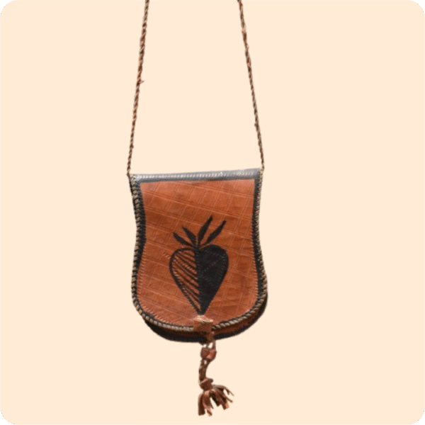 Dwakrom Brown Hand Leather Bag - Image 3