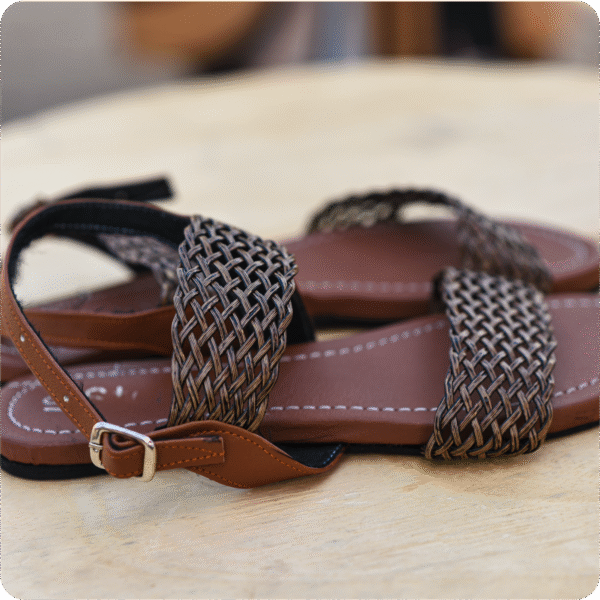 Dwakrom Ladies Leather Sandals - Image 2