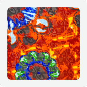 Multi-Colored Batik  Fabric