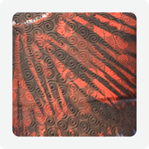 Red & Green Batik  Fabric - Image 2