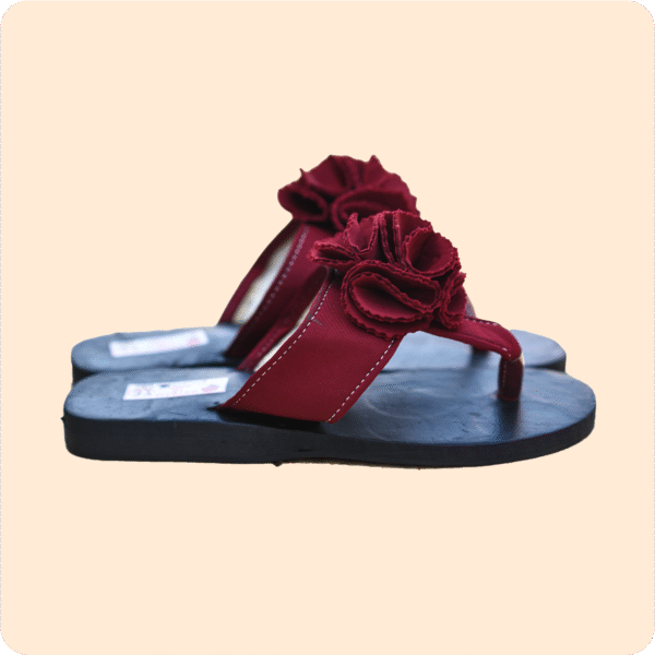 Wine Ladies Slippers Colour Design