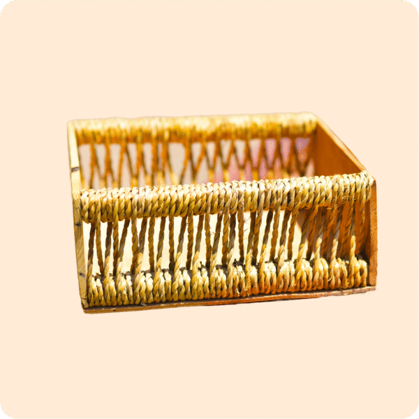 Woven Rafia Hamper Basket